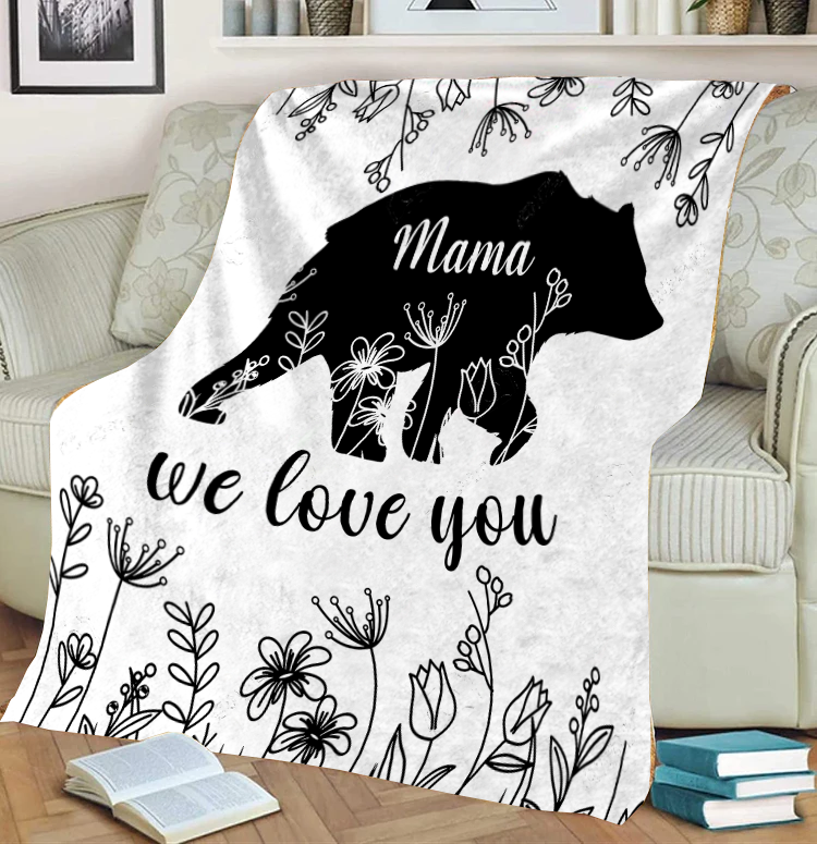 Mama We Love You | Fleece Blanket