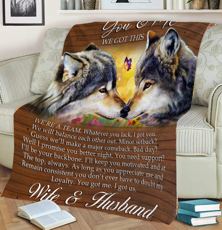 Wife and Husband | Fleece Blanket