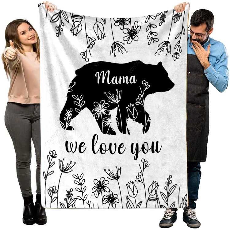 Mama We Love You | Fleece Blanket