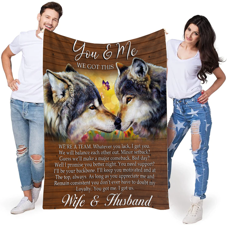 Wife and Husband | Fleece Blanket