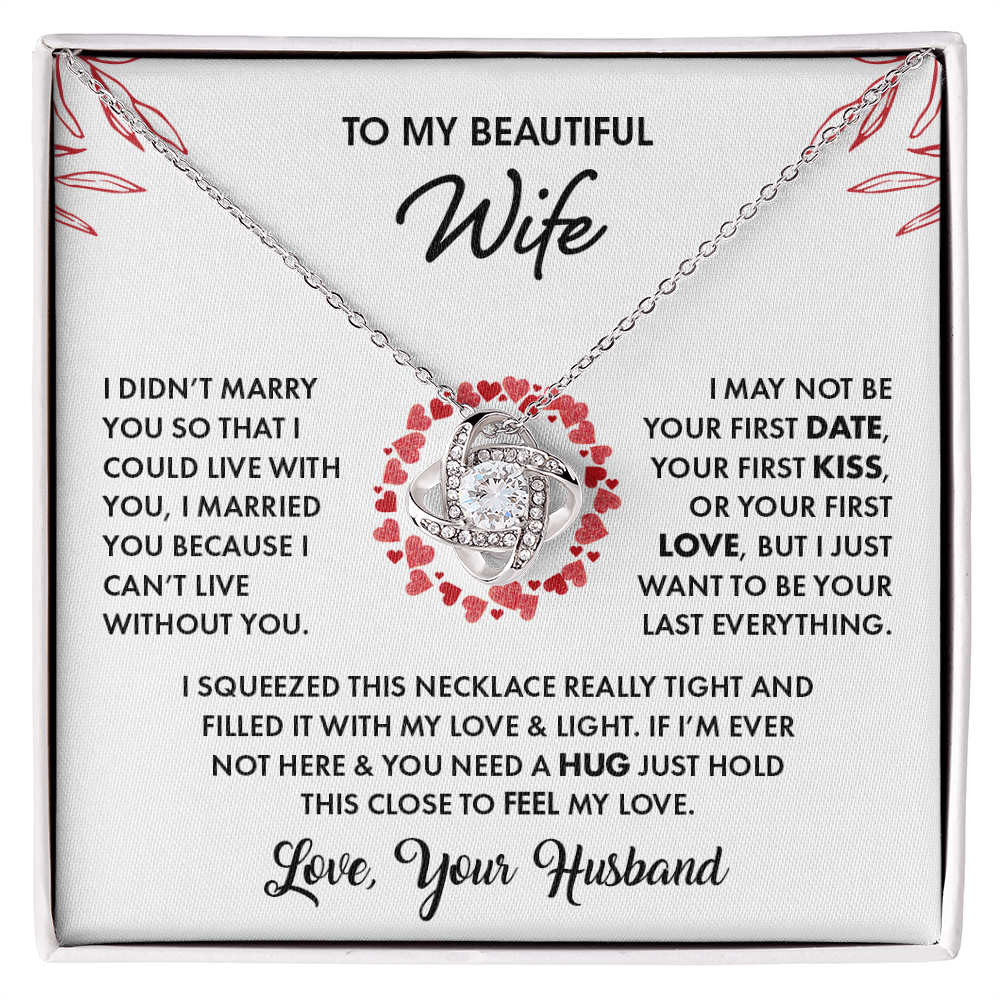 To My Wife | Love Knot Necklace