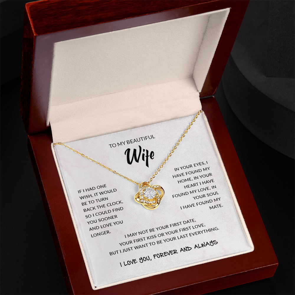 To My Wife | Love Knot Necklace