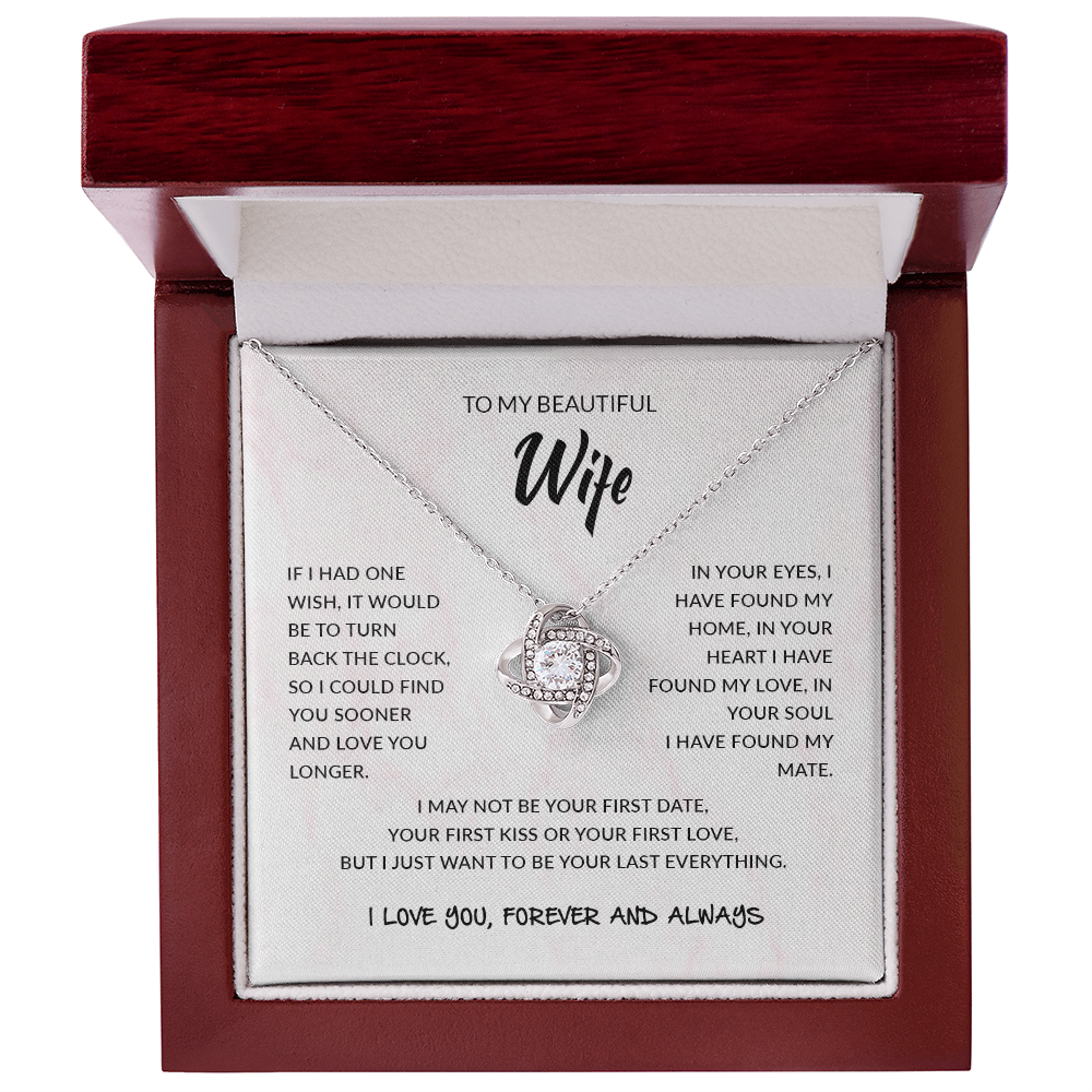 To My Wife | Love Knot Necklace