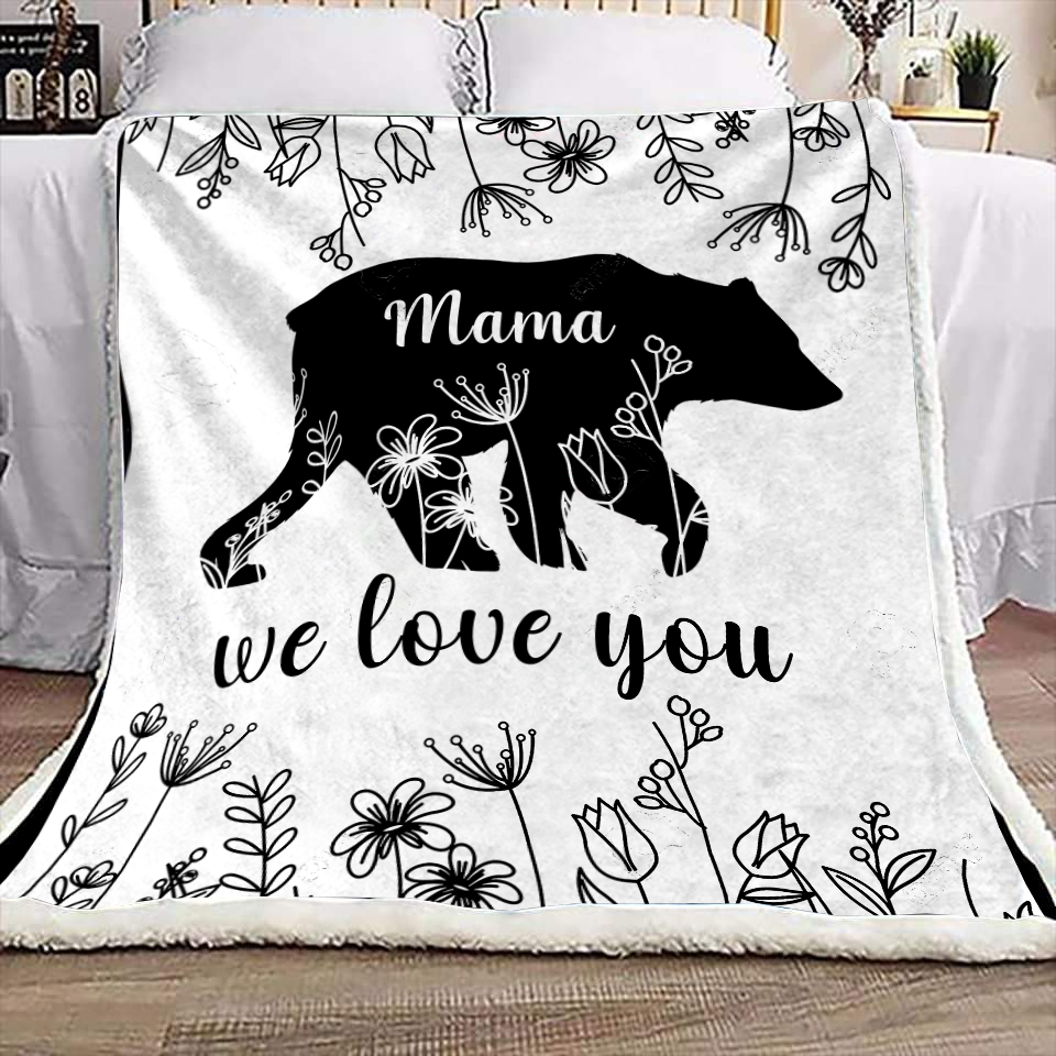 Mama We Love You | Fleece Blanket