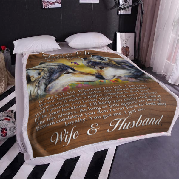 Wife and Husband | Fleece Blanket