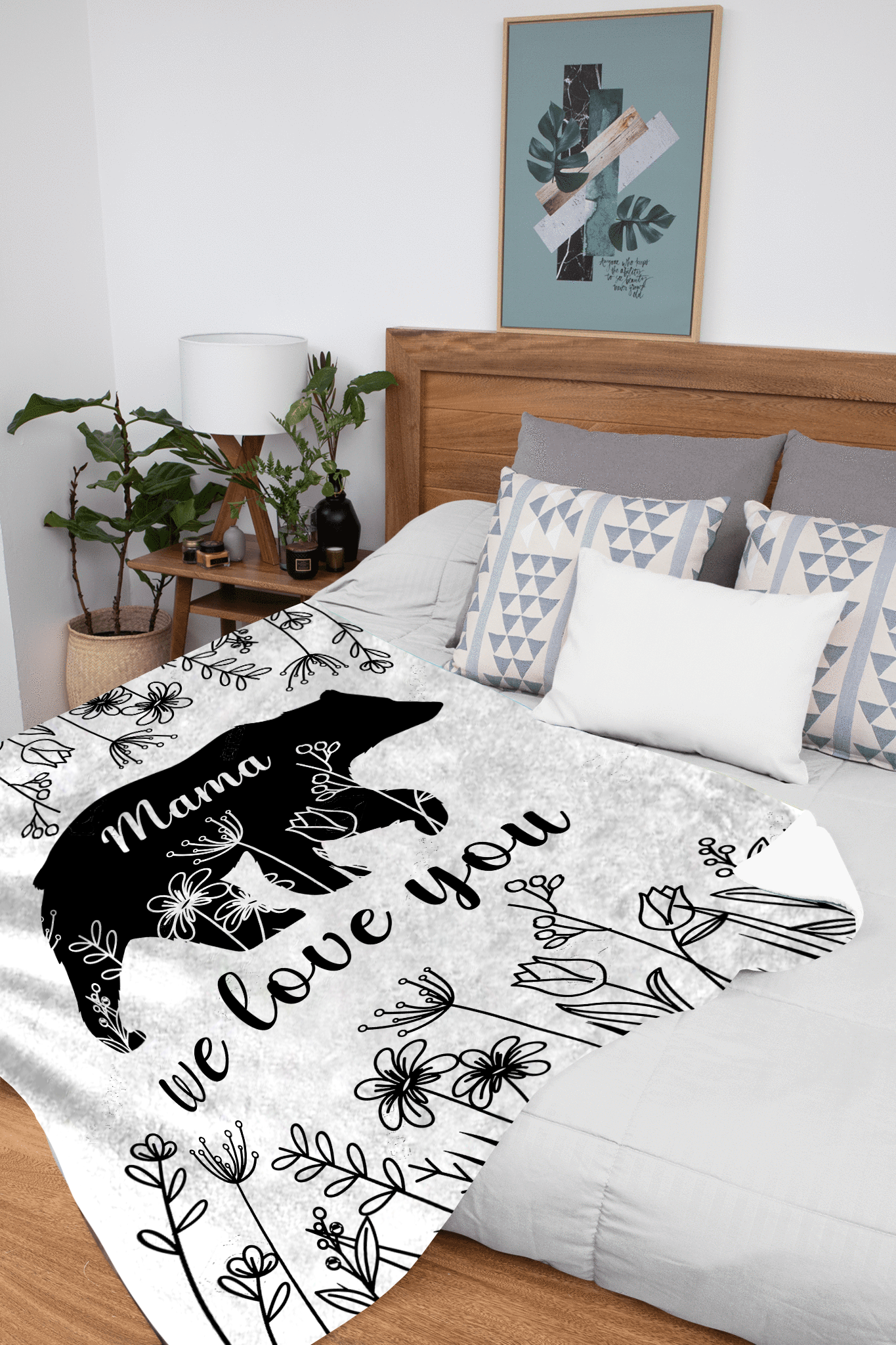 Mama We Love You | Fleece Blanket