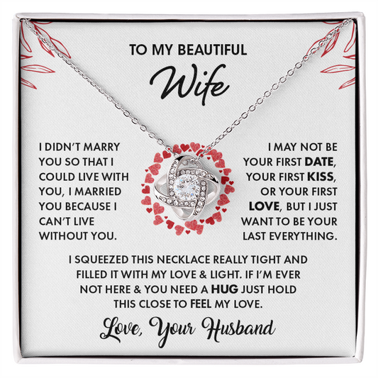 To My Wife | Love Knot Necklace