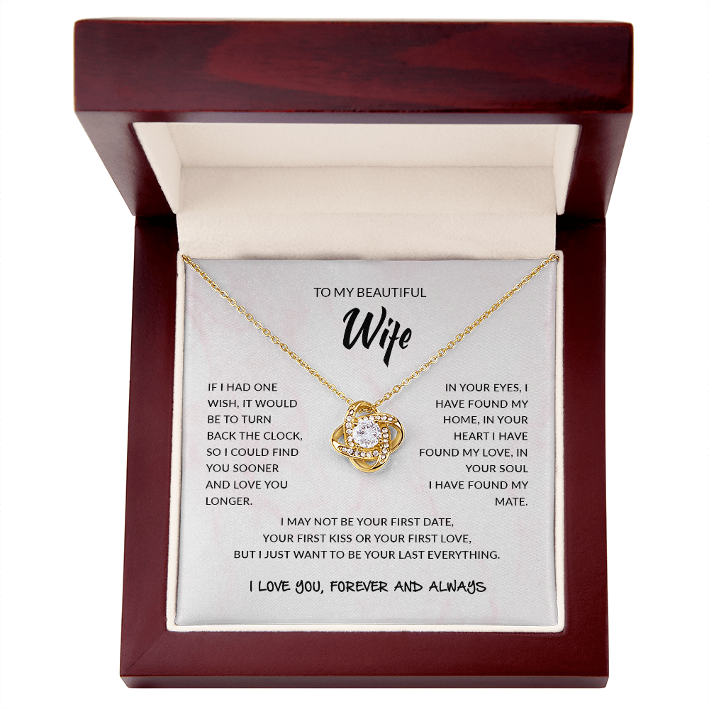 To My Wife | Love Knot Necklace